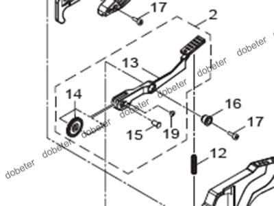 KMV-MC168-00 LEVER P/O
