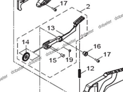 KMV-MC16A-00 SHAFT P/O LEVER 1
