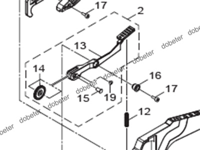 KMV-MC16B-00 SHAFT P/O LEVER 2
