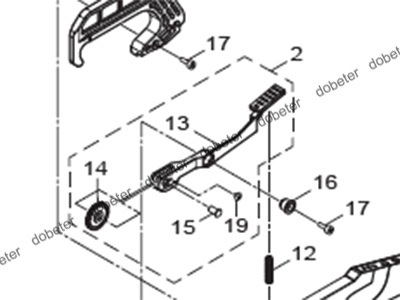 KMV-MC16V-00 P/O LEVER ASSY
